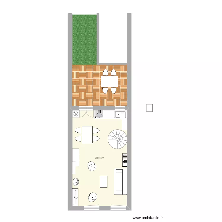1750 premier alt cuisine. Plan de 