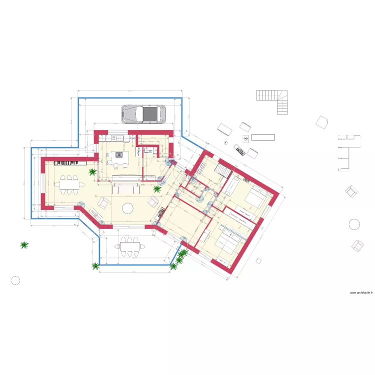 Villa r&eacute;alisation projet  cuisine 8    02 avril. Plan de 