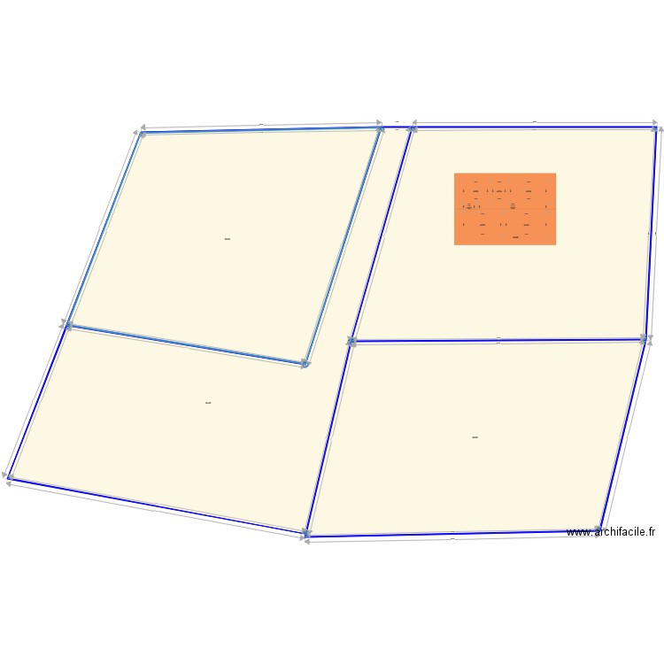 PROJET LOTISSEMENT de 4. Plan de 0 pièce et 0 m2