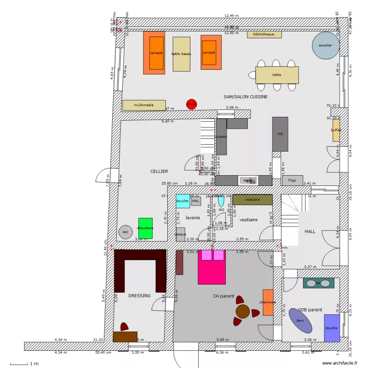 la carronnerie rdc. Plan de la carronnerie rdc. Plan de