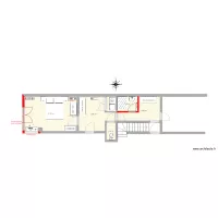 rez de chauss&eacute;e saint ouen projet avec meubles 2507