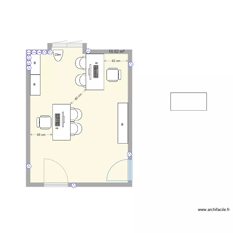 Amenagement bureaux medecins 3. Plan de 