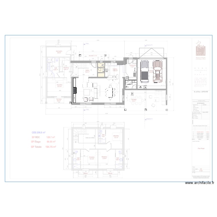 cuisine  nouvelle configVero. Plan de 3 pièces et 4 m2