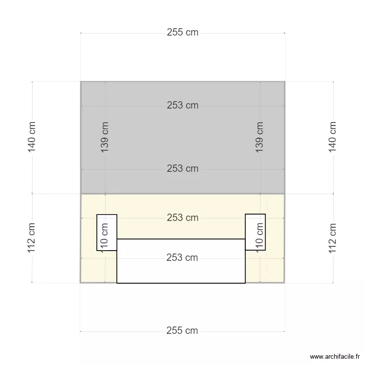 chambre. Plan de chambre. Plan de