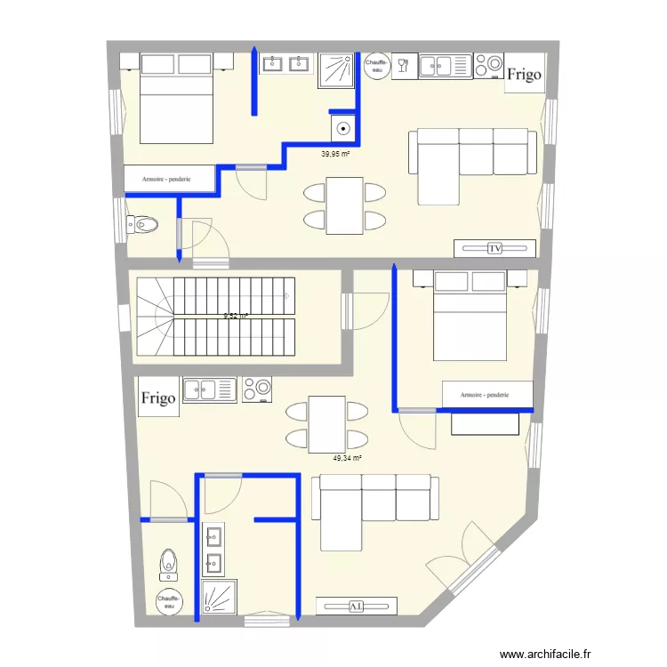 Immeuble 1er bis. Plan de 