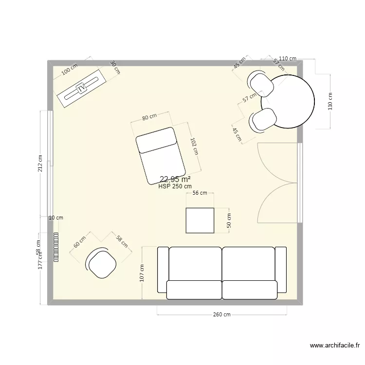 Salon Montbonnot 2. Plan de 