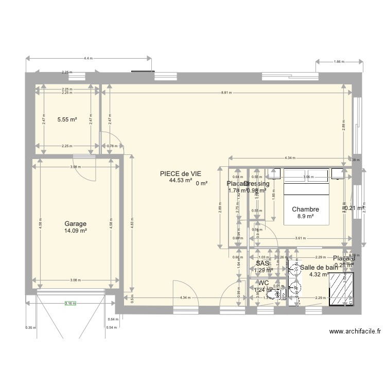 PROJET ATHEE  MODIFIE VERSION  du 06 FEV. Plan de 0 pièce et 0 m2