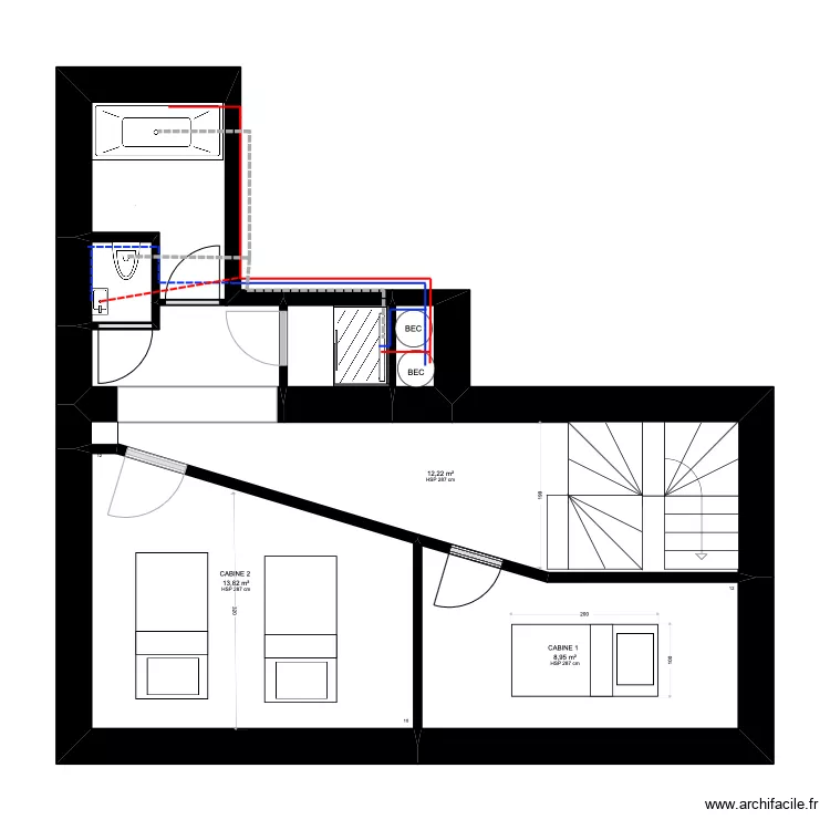 SABAI GRENELLE plan plomberie sou sol. Plan de SABAI GRENELLE plan plomberie sou sol. Plan de