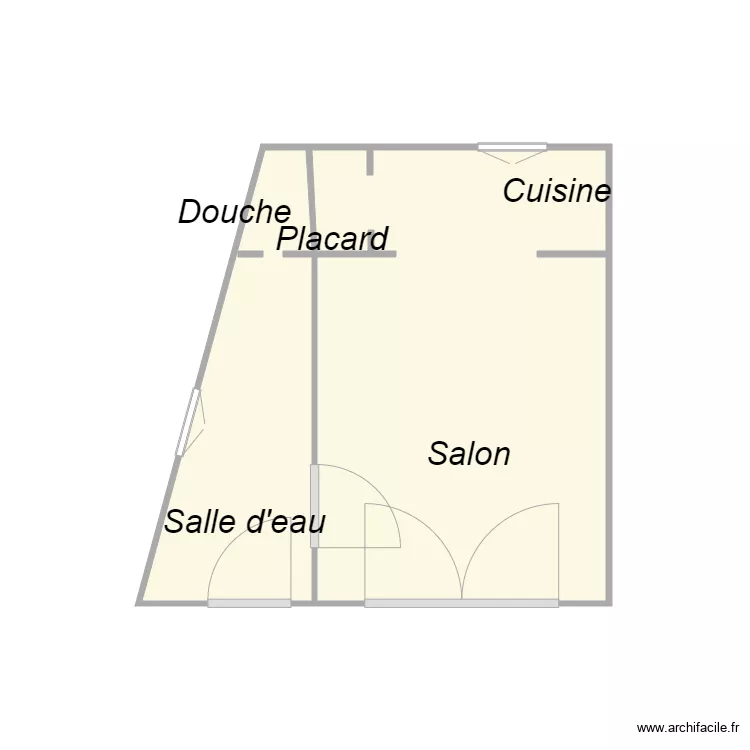 Croquis JOLY appt2. Plan de 