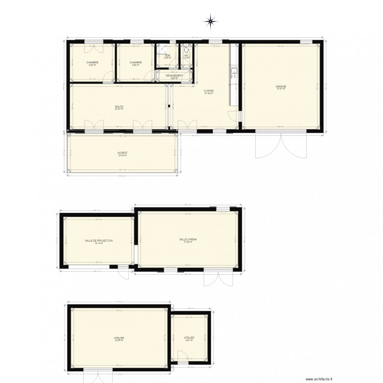 DEZARNAUD. Plan de 0 pièce et 0 m2