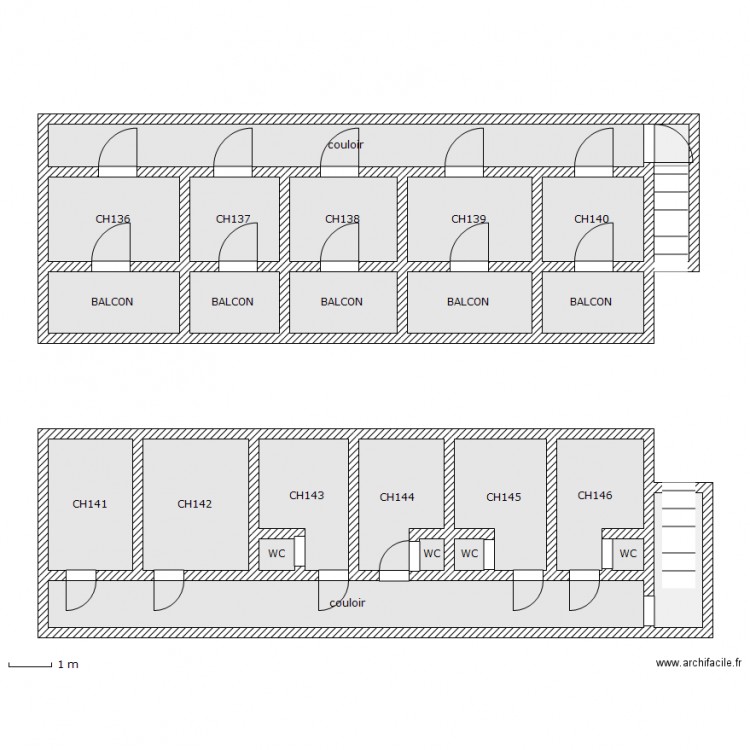 BAT B ET A 1ER. Plan de 0 pièce et 0 m2