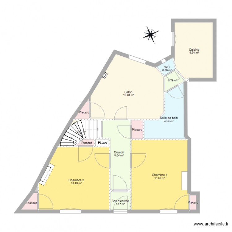 Appartement avant 2. Plan de 0 pièce et 0 m2