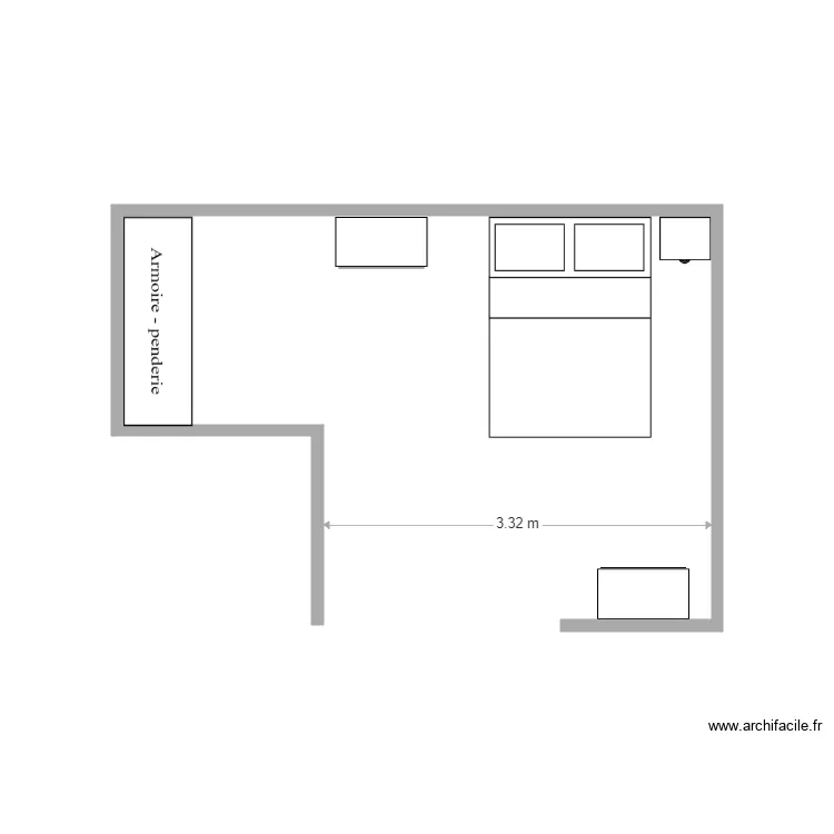 Chambre Charles. Plan de 