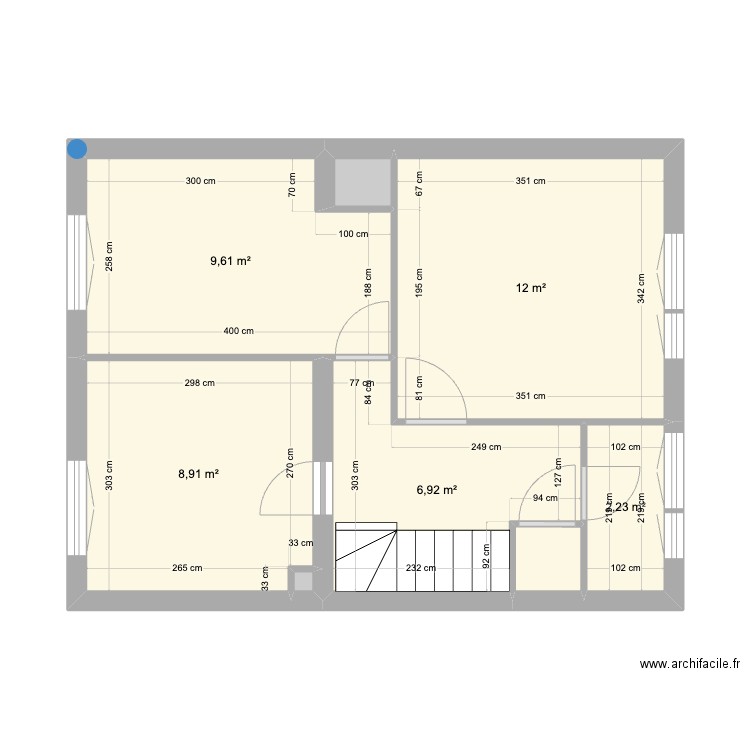 ALAIN 1ER. Plan de 8 pièces et 41 m2