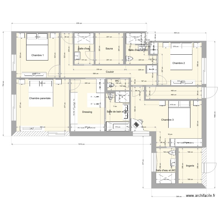 maison linas coin couchage. Plan de 0 pièce et 0 m2