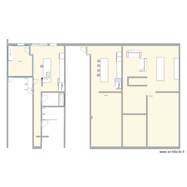 intérieur molson 1er v2. Plan de 4 pièces et 200 m2