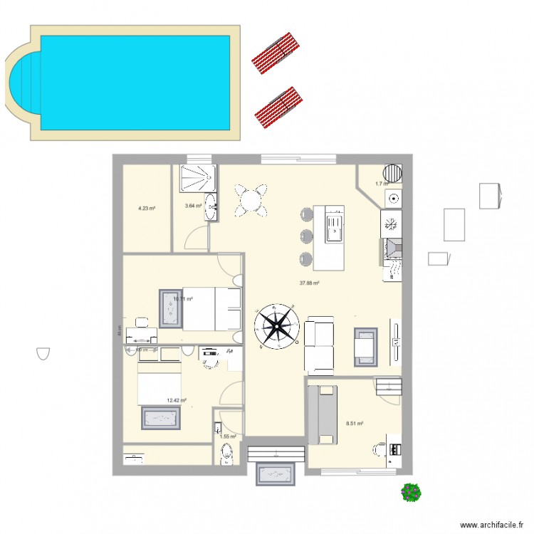 sandrine maison domaine de la grange. Plan de 0 pièce et 0 m2