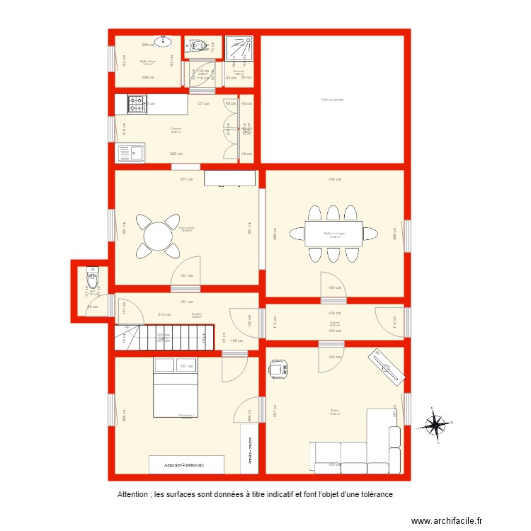 BI 2501 rdc côté. Plan de 0 pièce et 0 m2