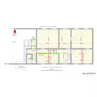 Maison LG modif murs &eacute;tage avec WC seul