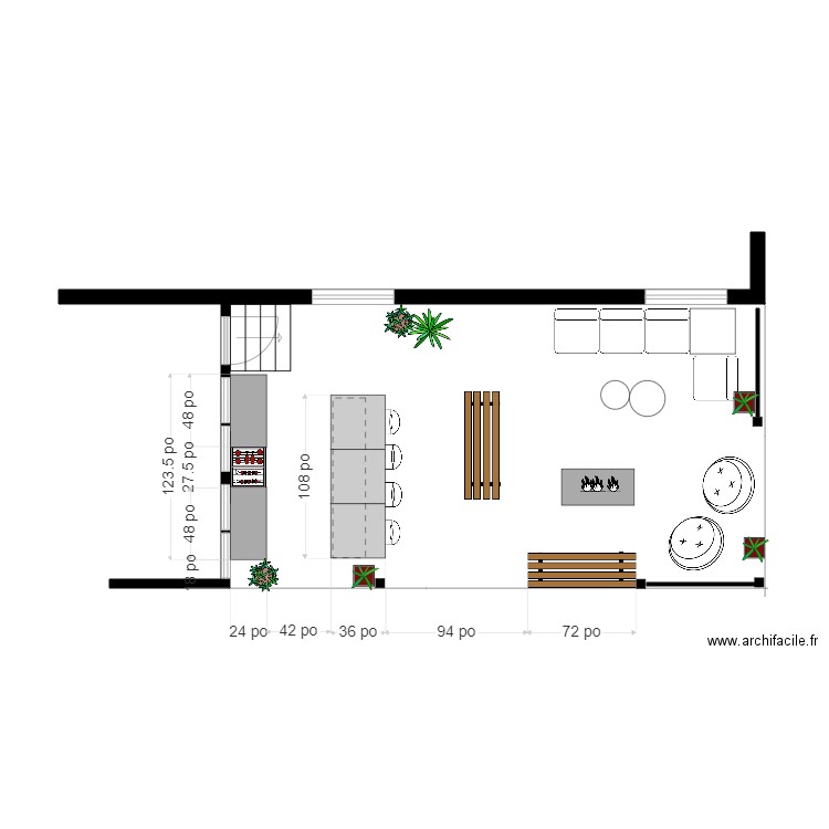 chaine 1. Plan de 0 pièce et 0 m2