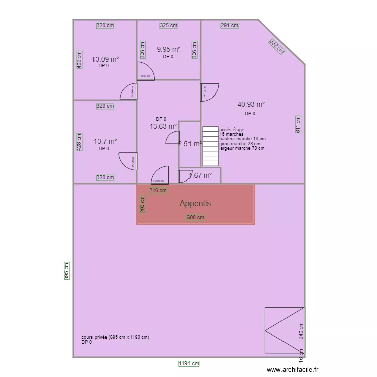 CABINET PARAMEDICAL CRM BRIAND AVANT TRAVAUX. Plan de CABINET PARAMEDICAL CRM BRIAND AVANT TRAVAUX. Plan de