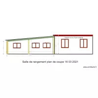 Salle de rangement plan de coupe  18 03 2021