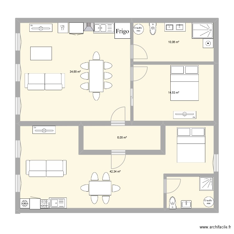 tomas. Plan de 5 pièces et 108 m2