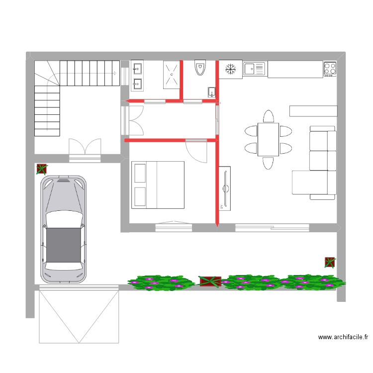 bft RDC. Plan de 0 pièce et 0 m2