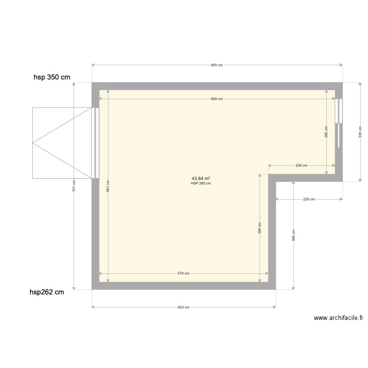 grange existante 2. Plan de 0 pièce et 0 m2