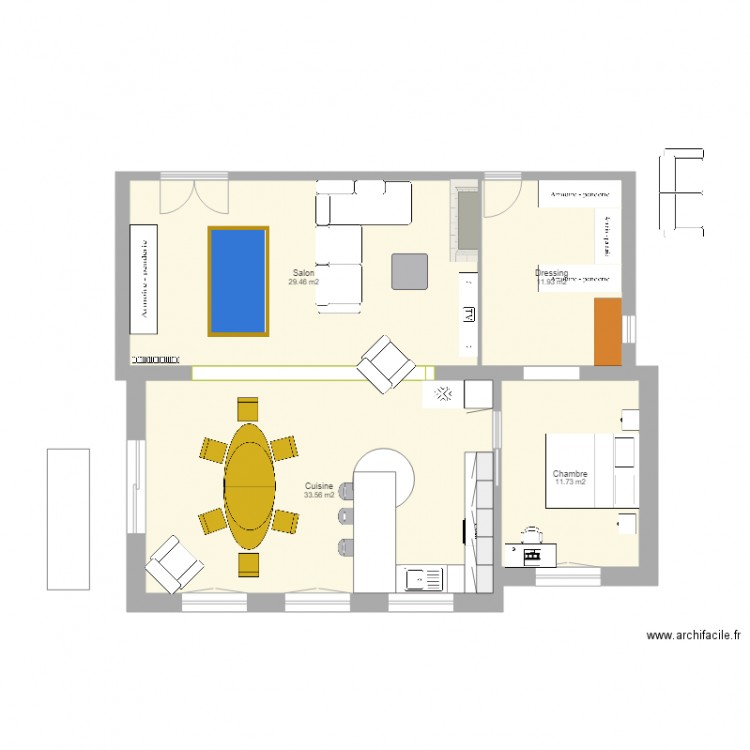 Ma maison 0. Plan de 0 pièce et 0 m2