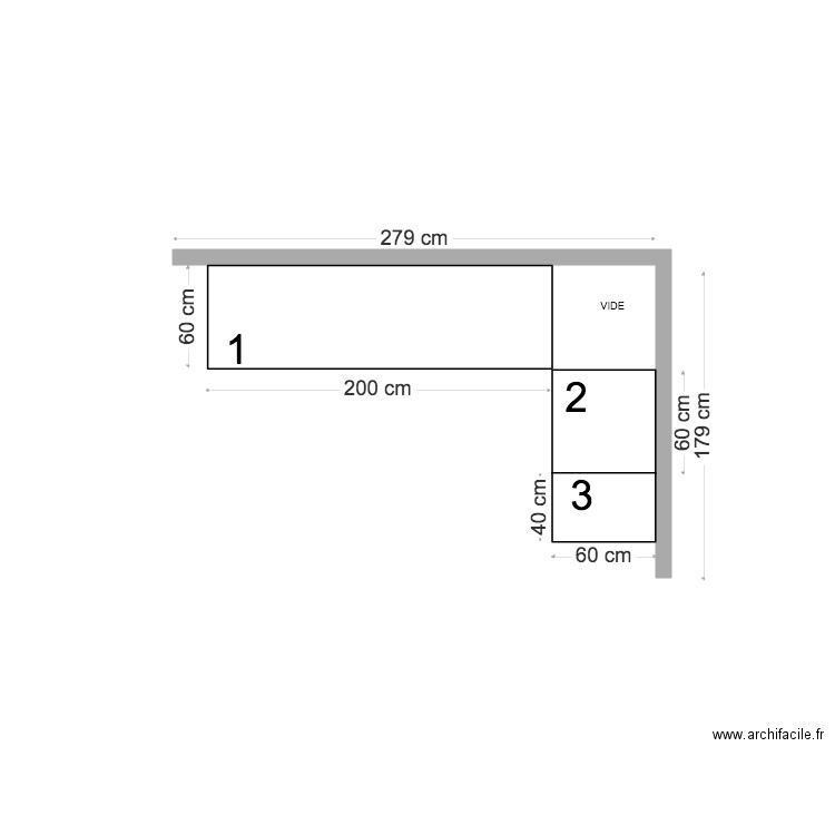 DRESSING . Plan de 0 pièce et 0 m2
