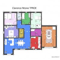 Le plan de la maison de Clarence Ntone TPROE