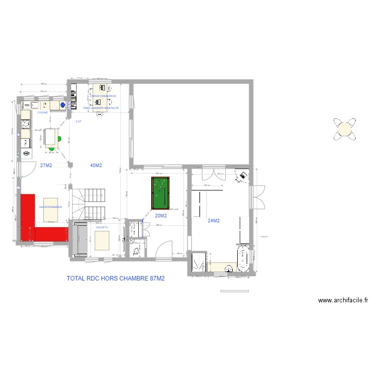 GLOBAL RDC 1 8 1. Plan de 0 pièce et 0 m2