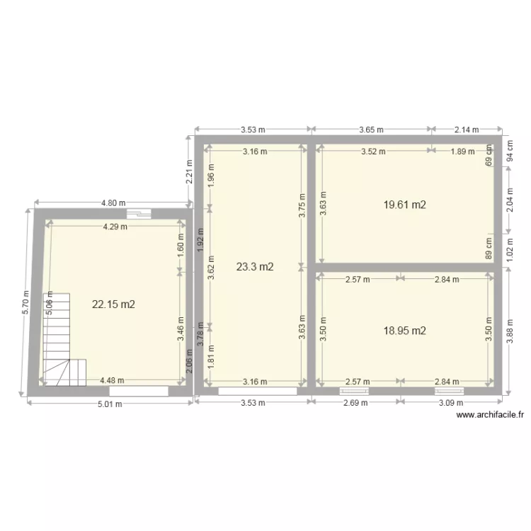 extension sud RDC simple. Plan de extension sud RDC simple. Plan de