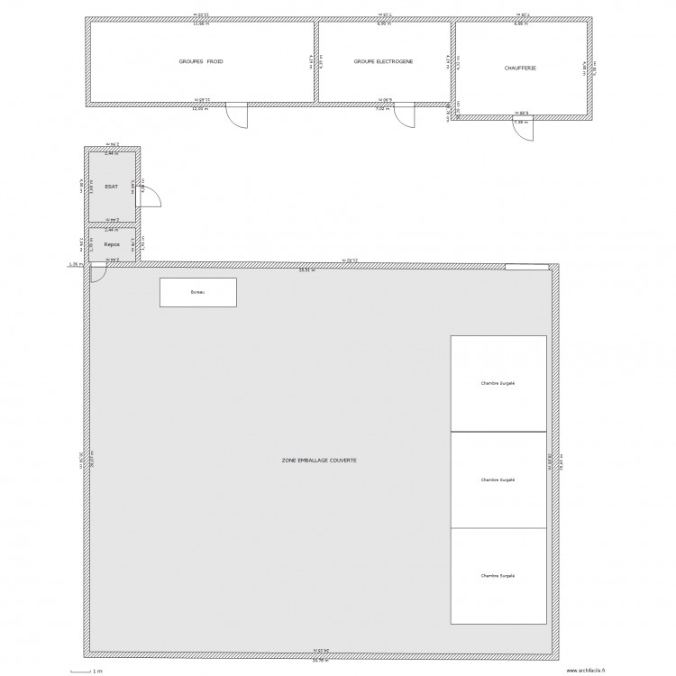 Locaux Technique. Plan de 0 pièce et 0 m2