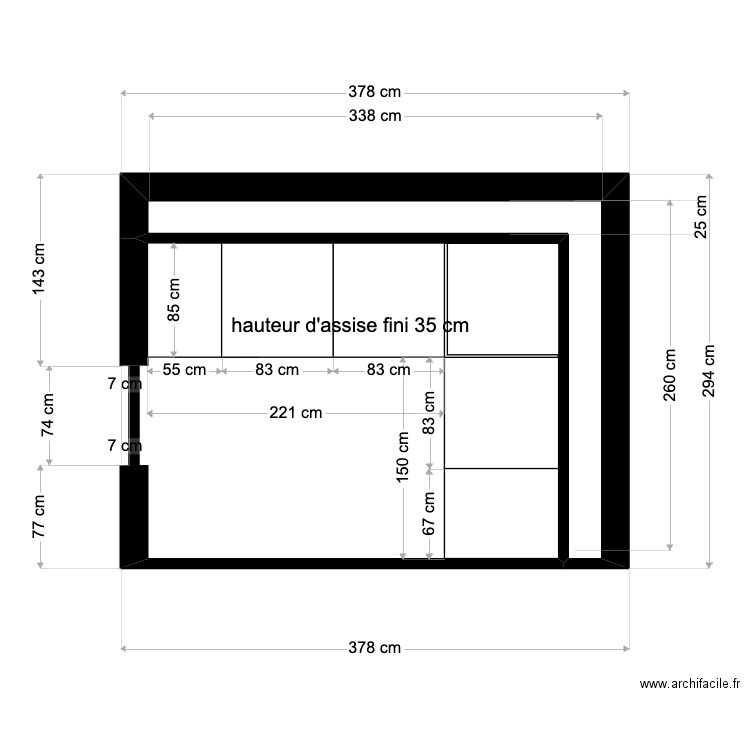 terrasse . Plan de 0 pièce et 0 m2