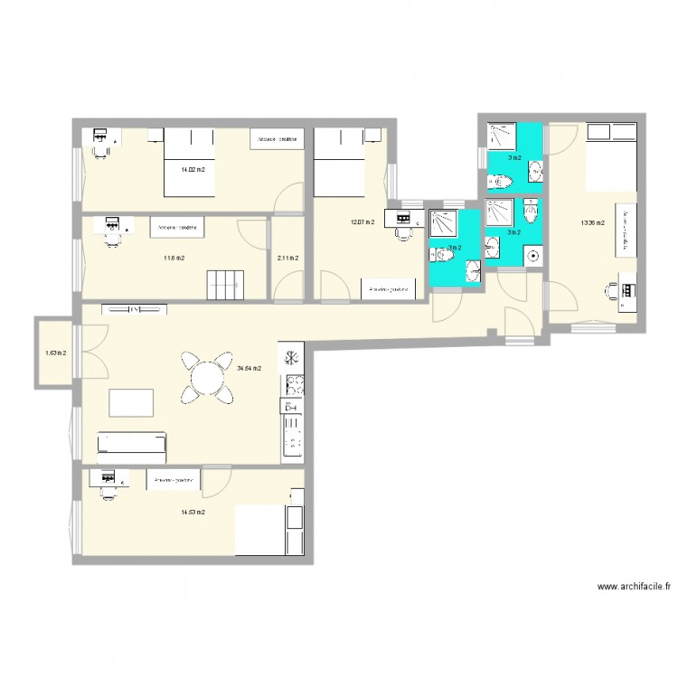 Baross ter 6 aménagé. Plan de 0 pièce et 0 m2