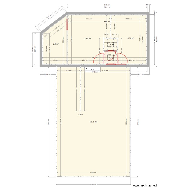 maison 1. Plan de 0 pièce et 0 m2