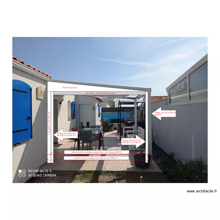 Pergola plan 1. Plan de 