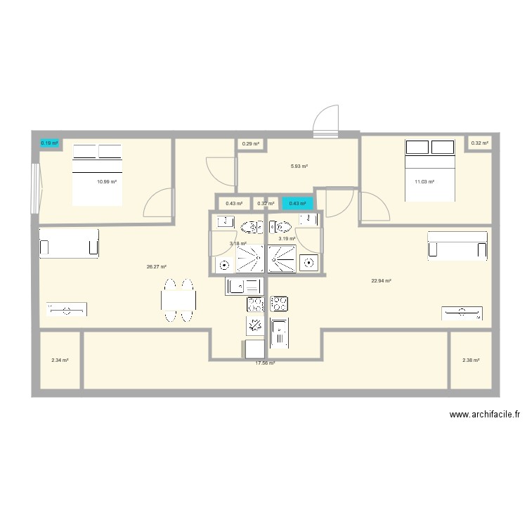 515 x2 v4. Plan de 0 pièce et 0 m2