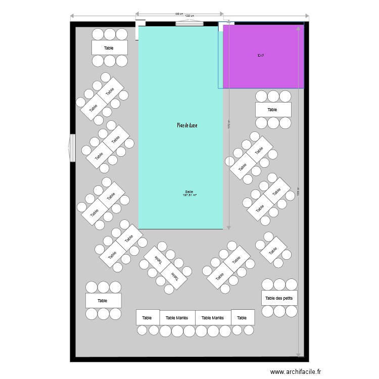 Mariage. Plan de 0 pièce et 0 m2