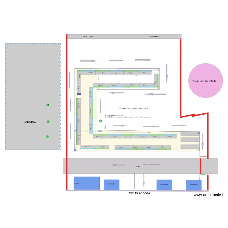 Barnum March&eacute; de No&euml;l 2021 version finale. Plan de 