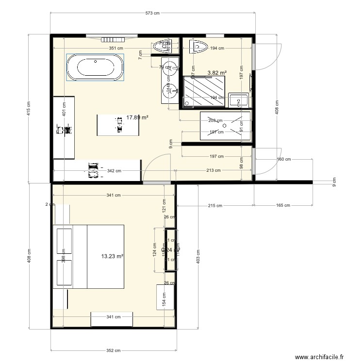 sdb congrégation. Plan de 0 pièce et 0 m2