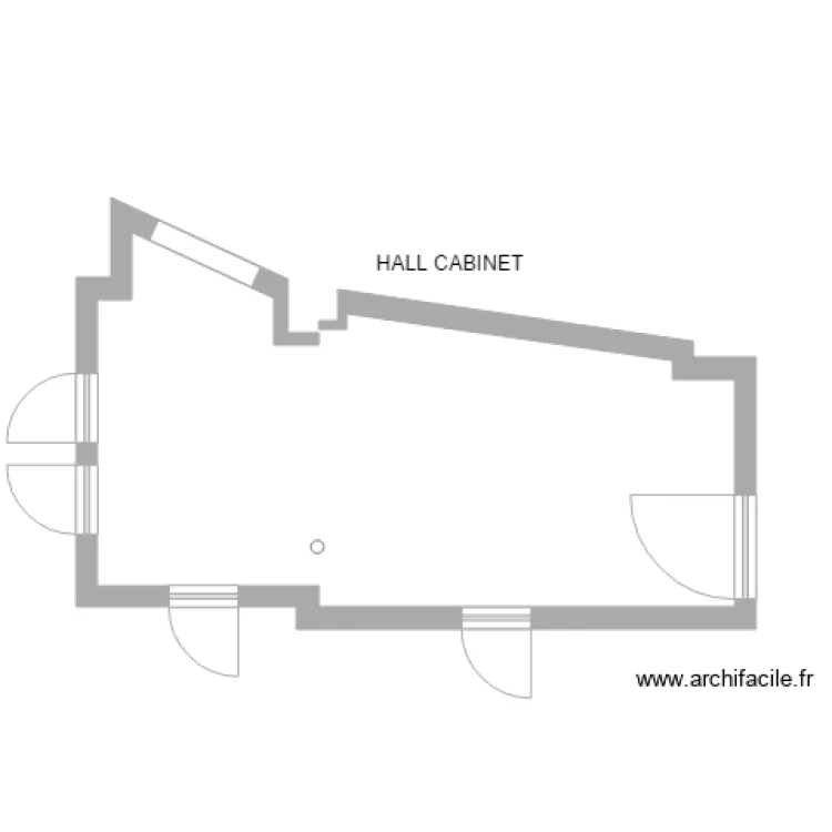 HALL CABINET. Plan de 