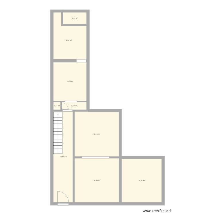 V  r de Huy. Plan de 0 pièce et 0 m2