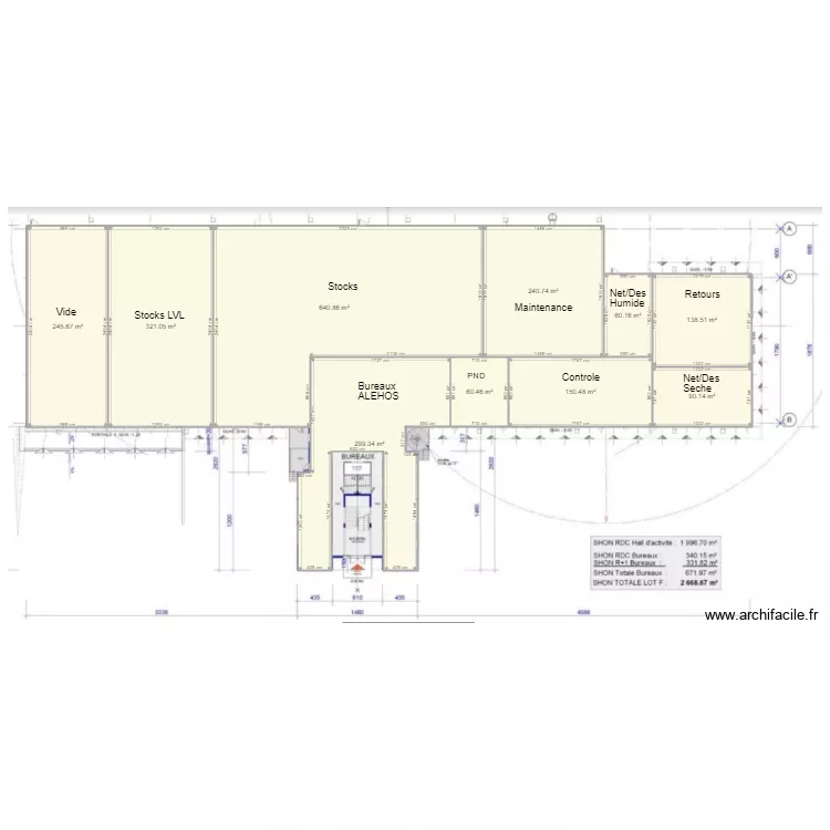 Nouveau Site Lyon V1. Plan de 