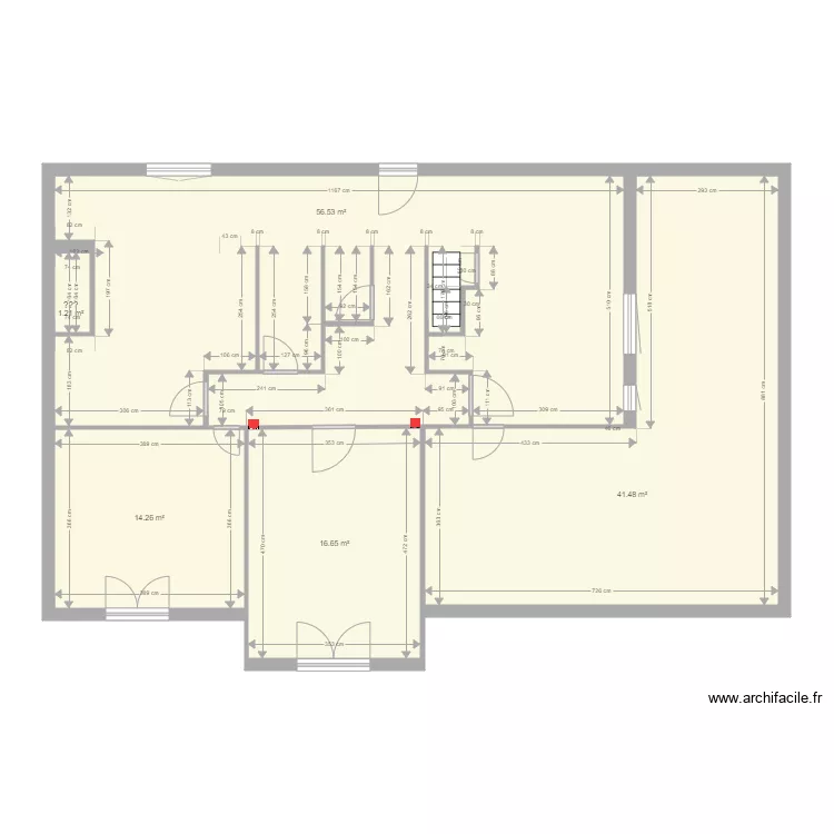TALENCE agrandissement brouillon. Plan de 
