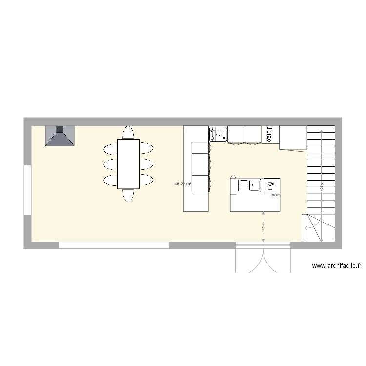 MAS 1 et 2 cuisine  séjour 5. Plan de 0 pièce et 0 m2