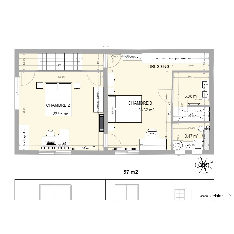 RDC 8 bis remparts des poissonniers CORBIE . Plan de 0 pièce et 0 m2