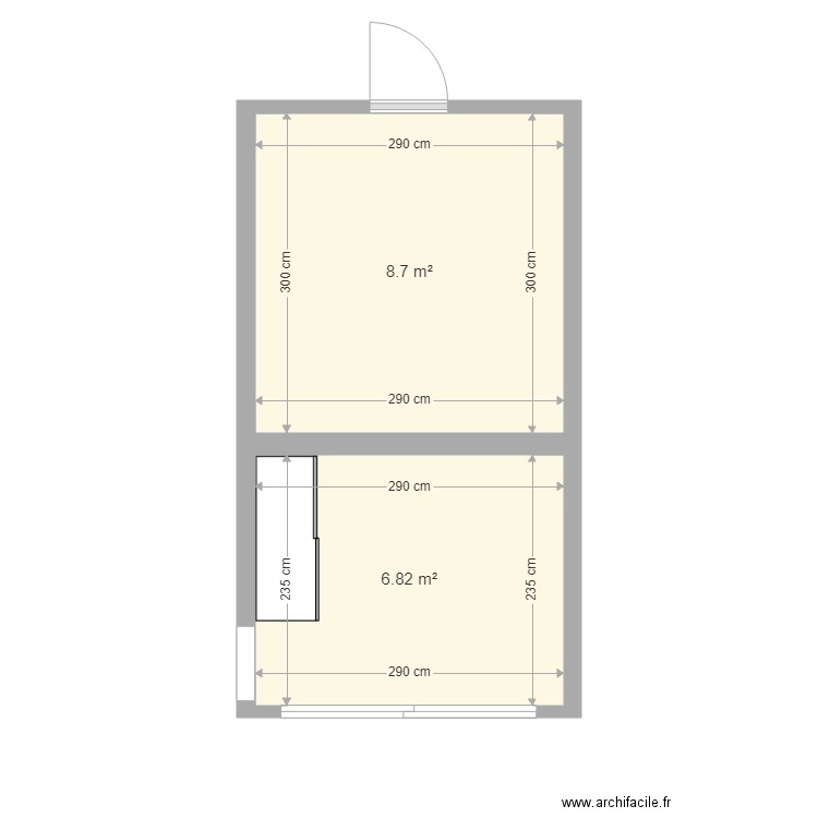 Bureau. Plan de 0 pièce et 0 m2